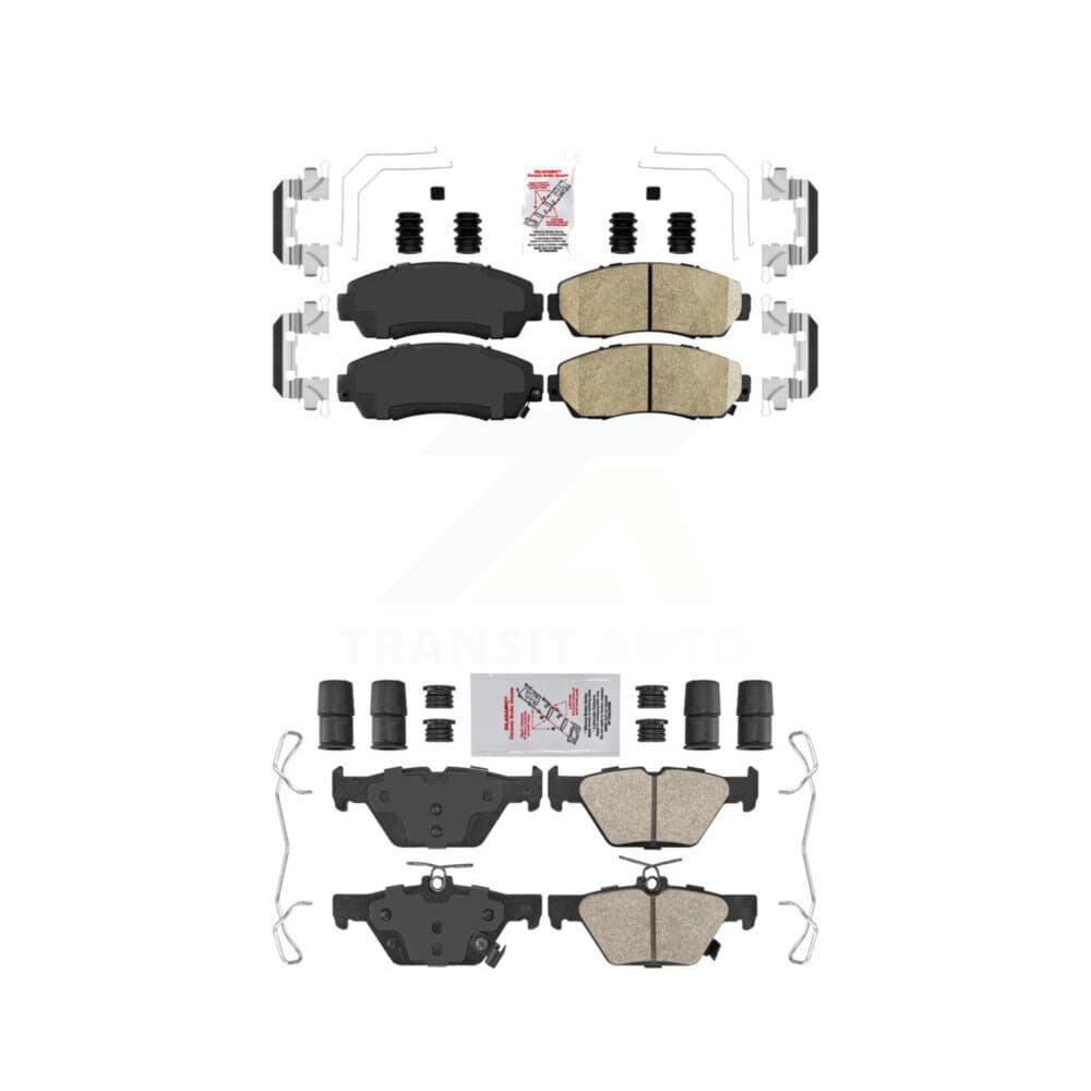 AmeriBRAKES - KNF-100879 - Front and Rear Disc Brake Pad Kits image 1