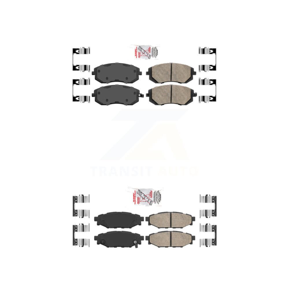 AmeriBRAKES - KNF-100899 - Front and Rear Disc Brake Pad Kits image 1