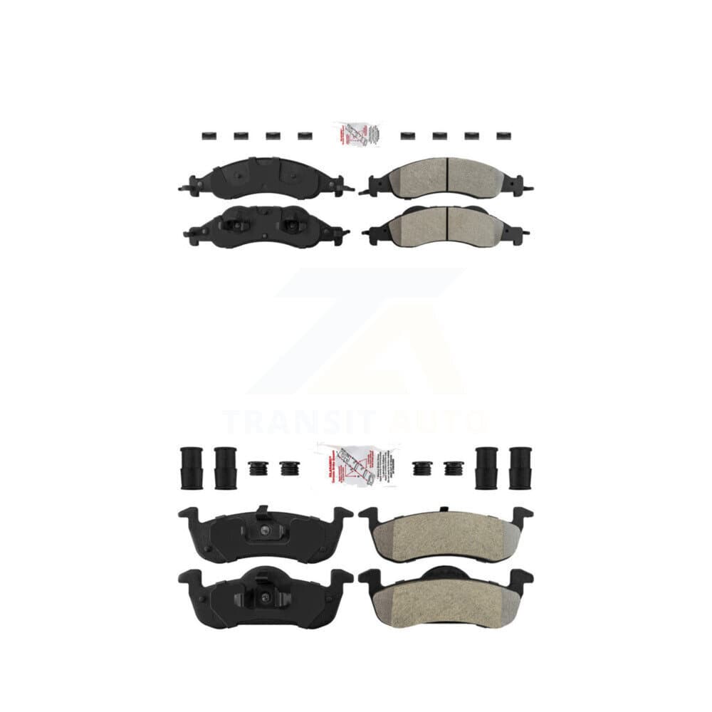 AmeriBRAKES - KNF-100907 - Front and Rear Disc Brake Pad Kits image 1