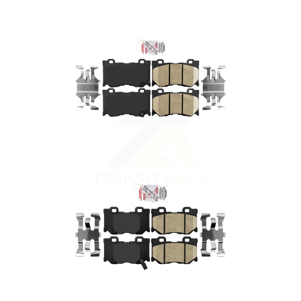 AmeriBRAKES - KNF-100910 - Front and Rear Disc Brake Pad Kits image 1