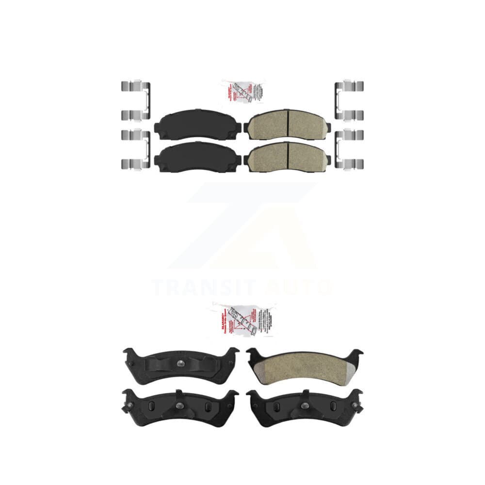 AmeriBRAKES - KNF-100932 - Front and Rear Disc Brake Pad Kits image 1