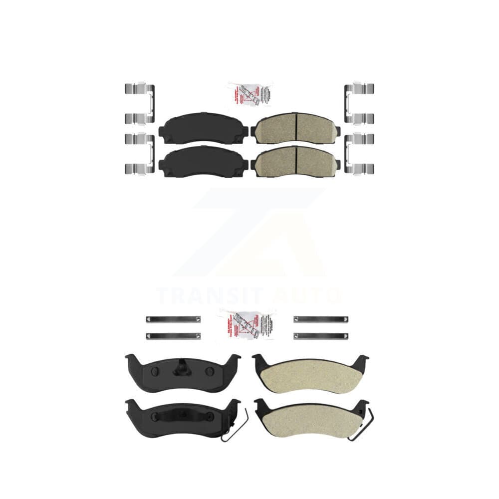 AmeriBRAKES - KNF-100934 - Front and Rear Disc Brake Pad Kits image 1
