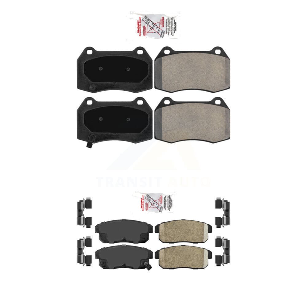 AmeriBRAKES - KNF-100935 - Front and Rear Disc Brake Pad Kits image 1