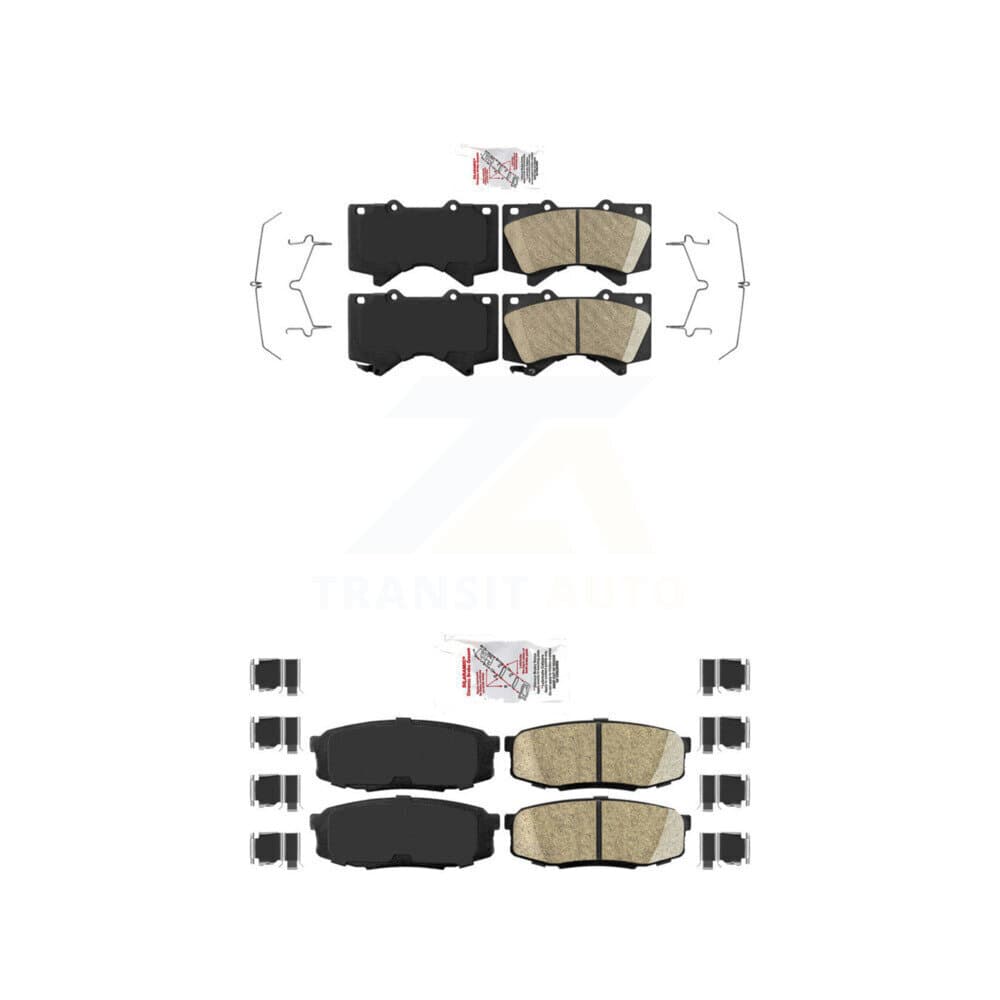 AmeriBRAKES - KNF-100937 - Front and Rear Disc Brake Pad Kits image 1