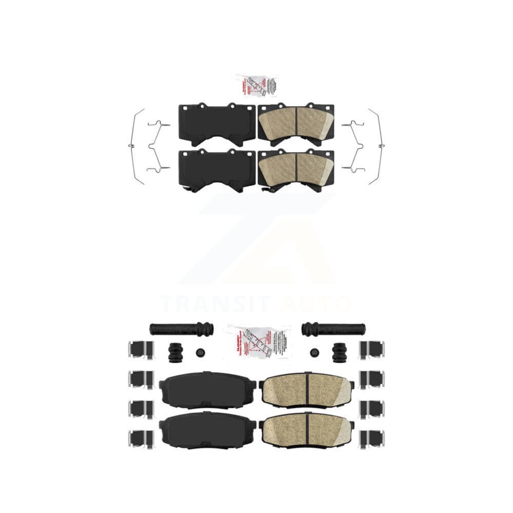 AmeriBRAKES - KNF-100938 - Front and Rear Disc Brake Pad Kits image 1
