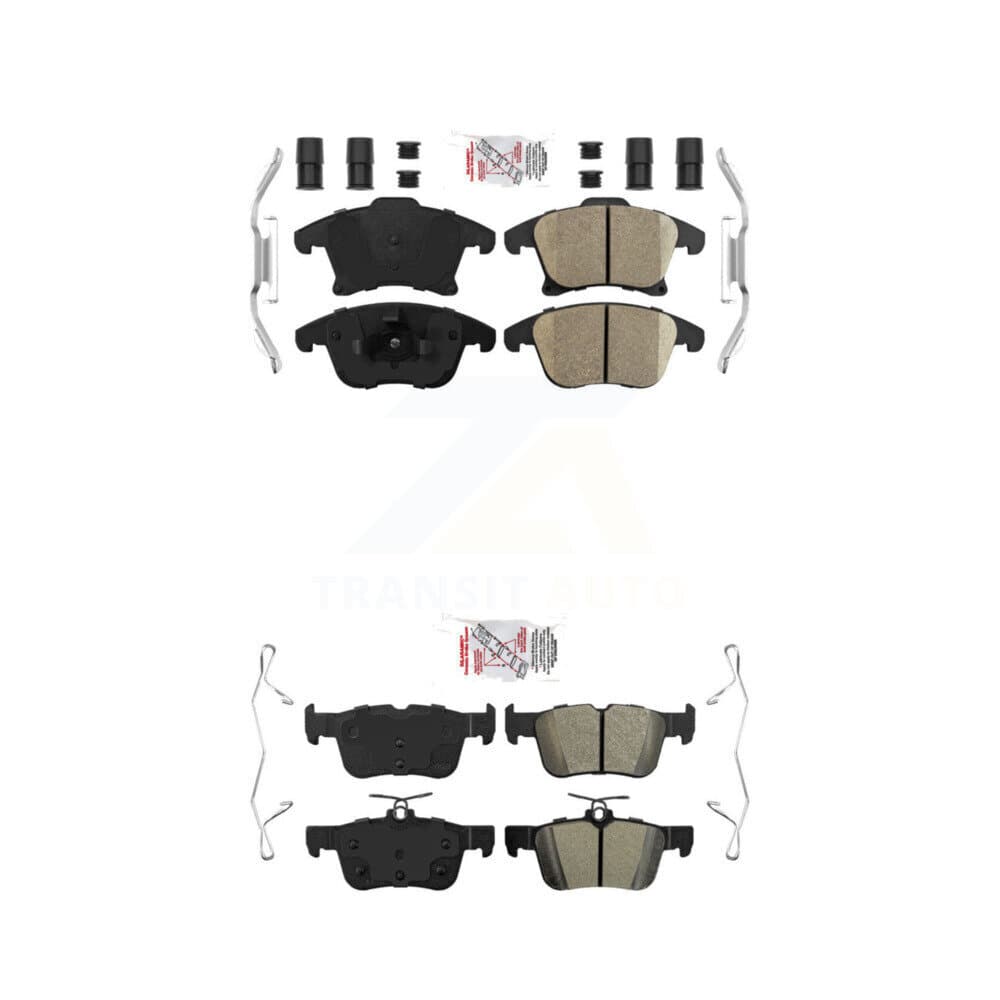 AmeriBRAKES - KNF-100943 - Front and Rear Disc Brake Pad Kits image 1