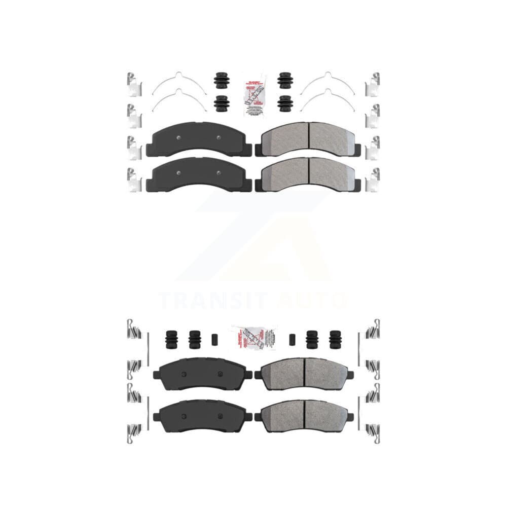 AmeriBRAKES - KNF-100952 - Front and Rear Disc Brake Pad Kits image 1