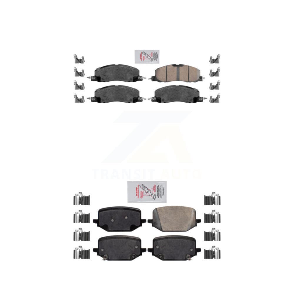 AmeriBRAKES - KNF-100961 - Front and Rear Disc Brake Pad Kits image 1