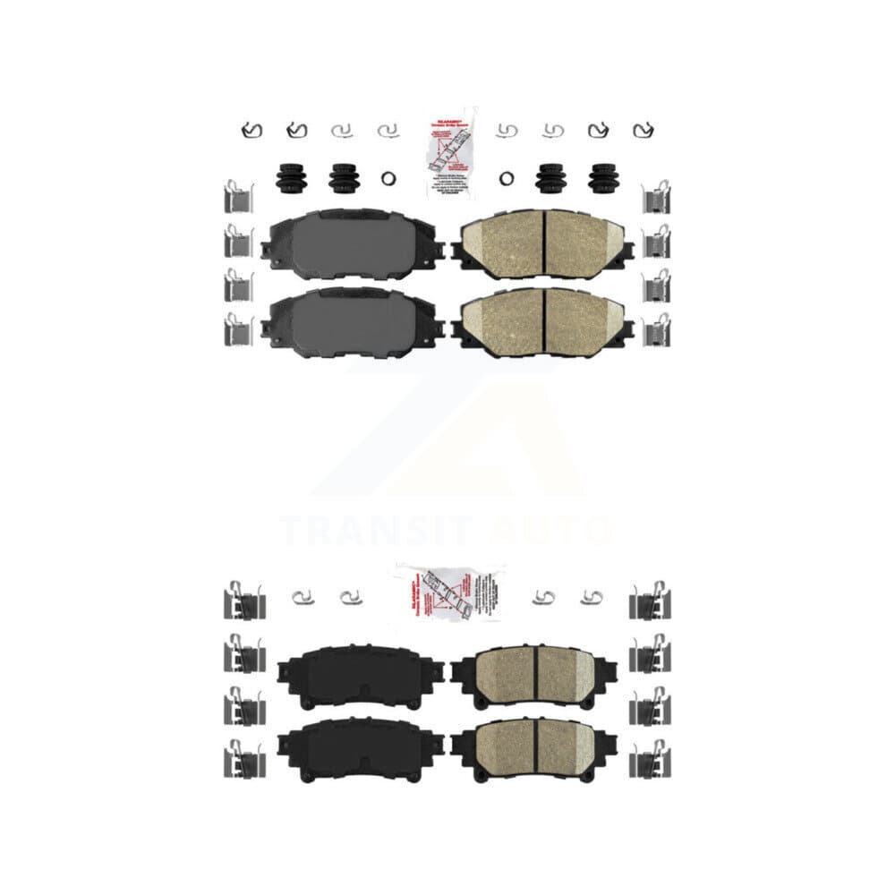 AmeriBRAKES - KNF-100965 - Front and Rear Disc Brake Pad Kits image 1