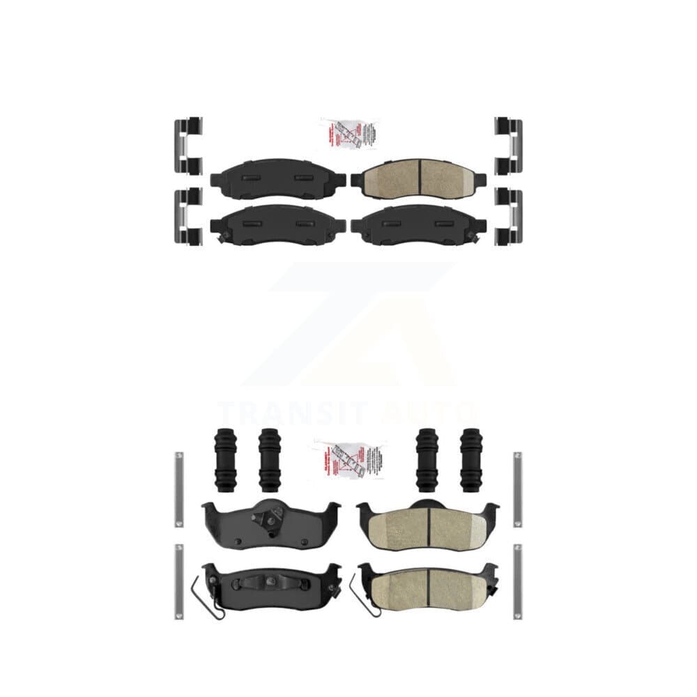 AmeriBRAKES - KNF-100981 - Front and Rear Disc Brake Pad Kits image 1