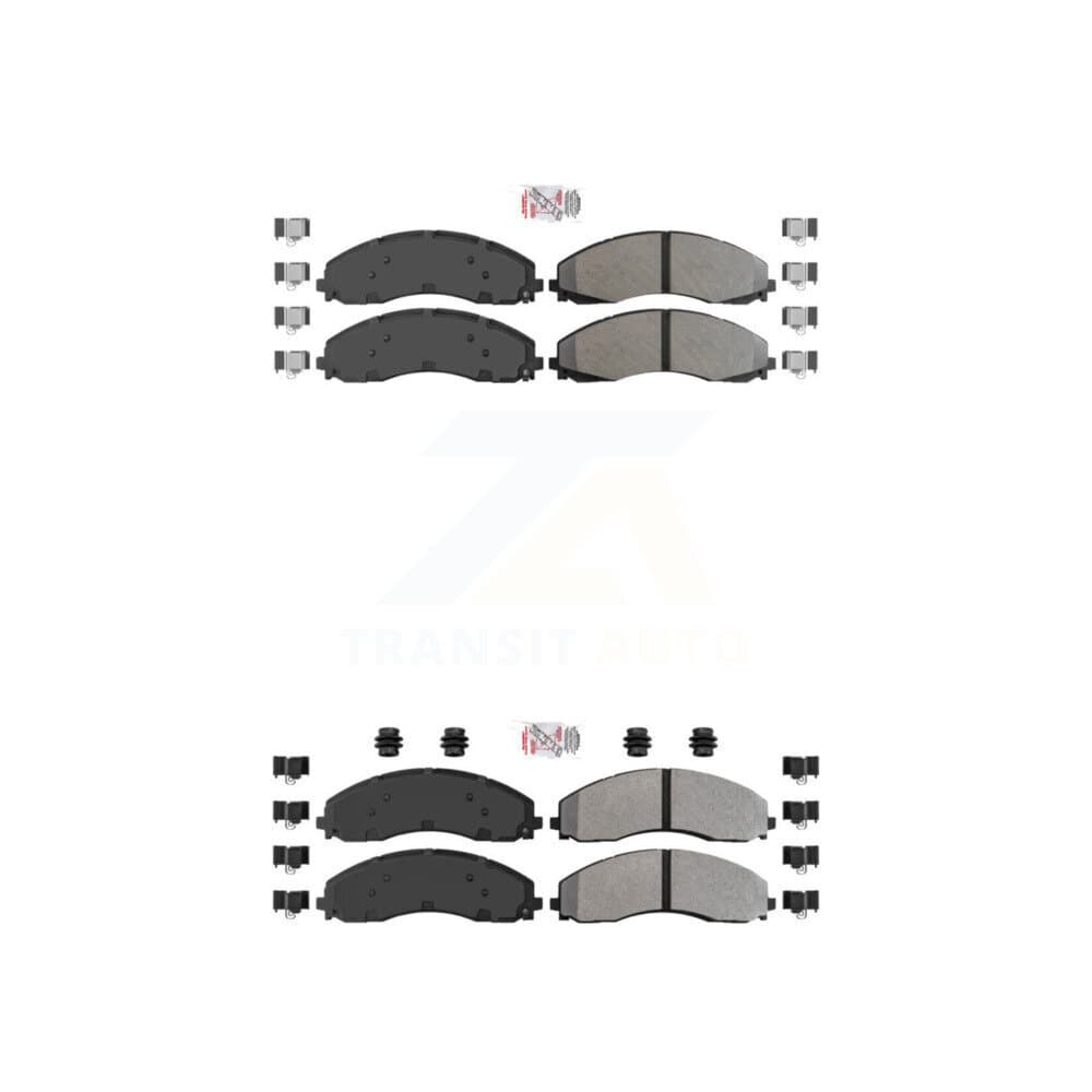 AmeriBRAKES - KNF-100987 - Front and Rear Disc Brake Pad Kits image 1