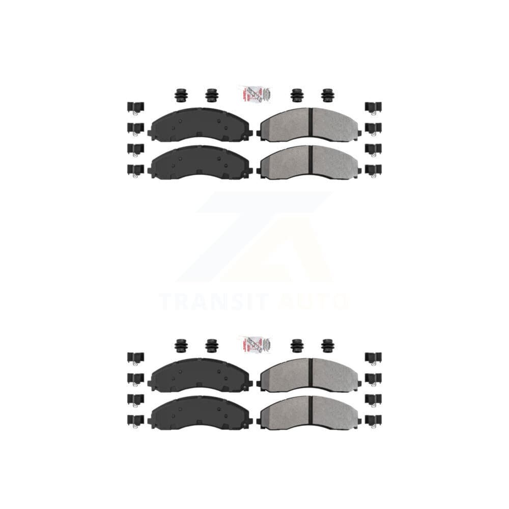 AmeriBRAKES - KNF-100989 - Front and Rear Disc Brake Pad Kits image 1