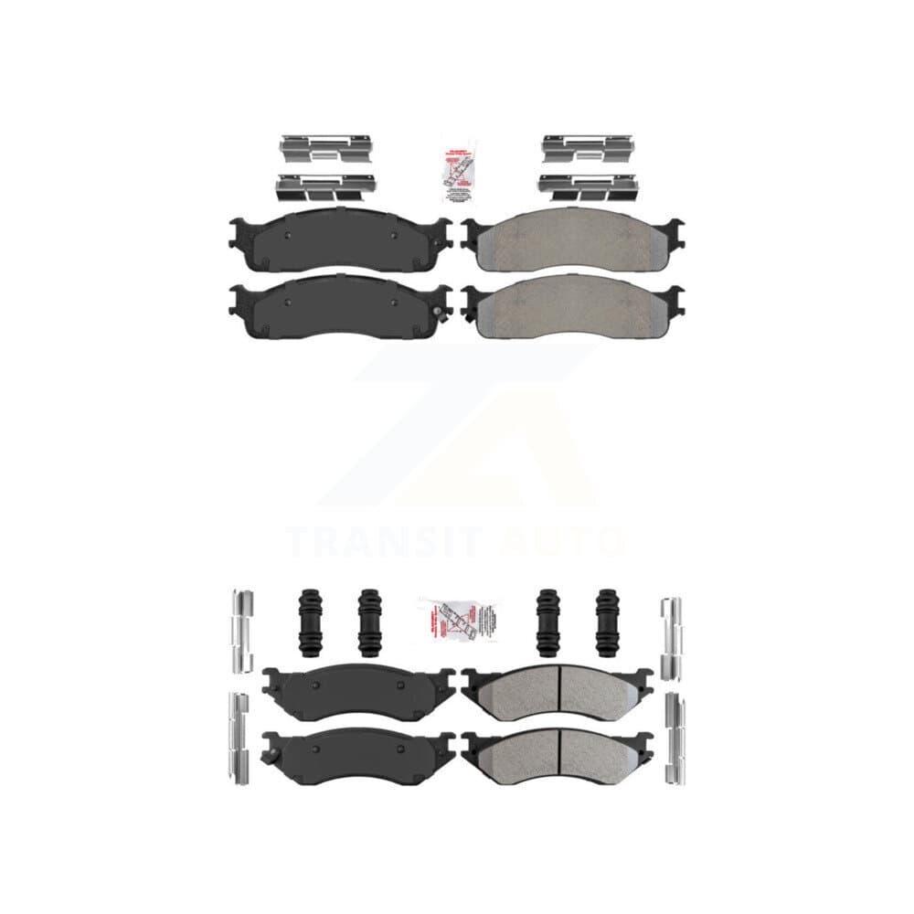 AmeriBRAKES - KNF-100991 - Front and Rear Disc Brake Pad Kits image 1