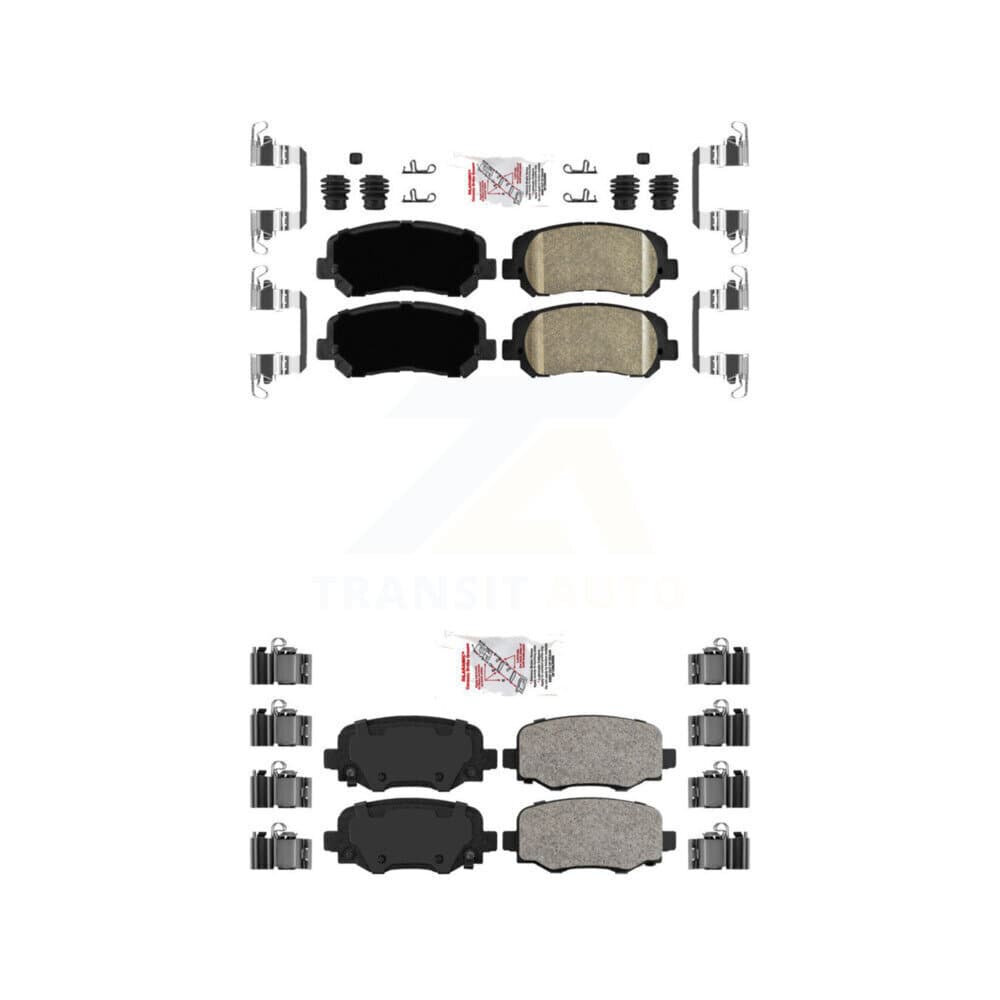 AmeriBRAKES - KNF-101023 - Front and Rear Disc Brake Pad Kits image 1