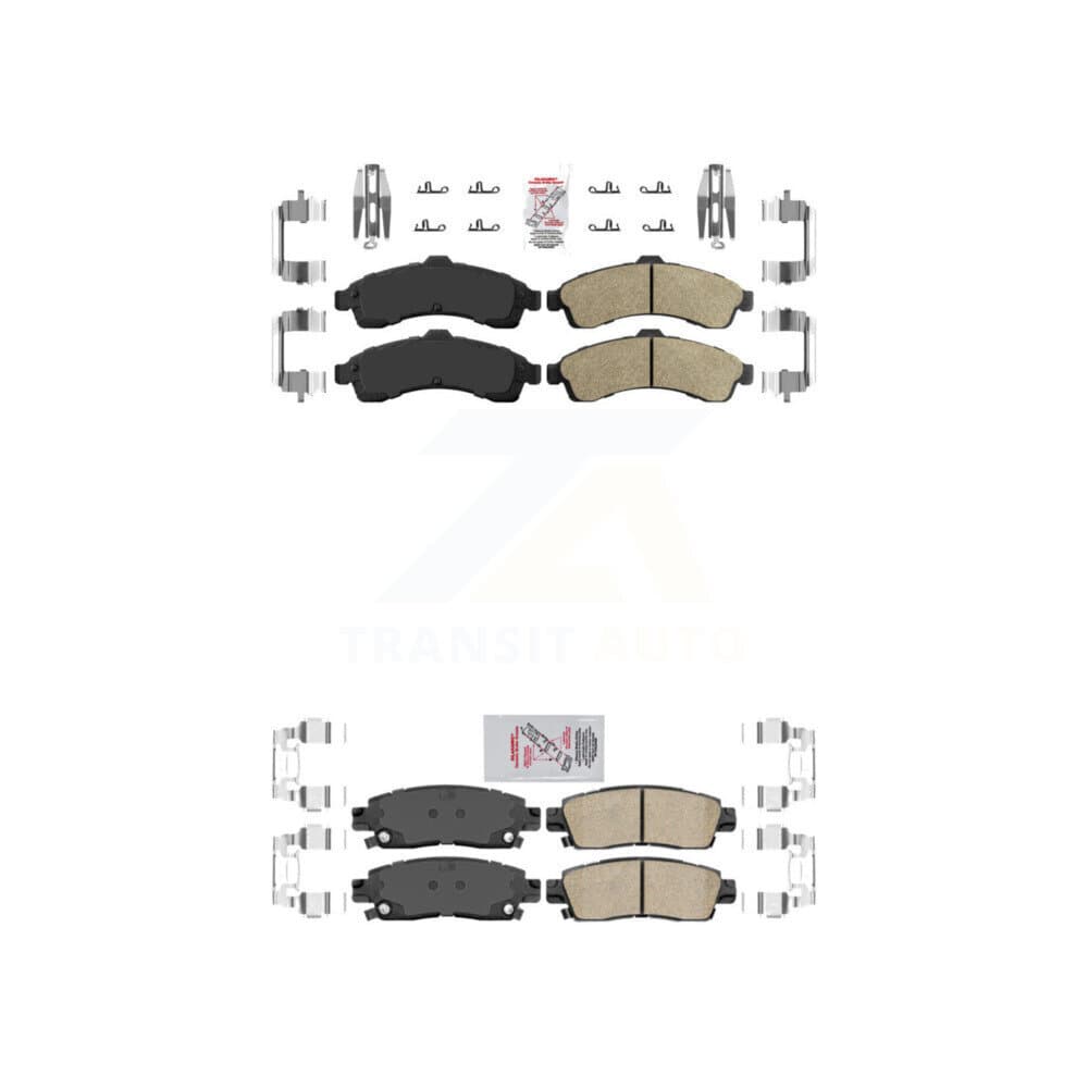 AmeriBRAKES - KNF-101029 - Front and Rear Disc Brake Pad Kits image 1