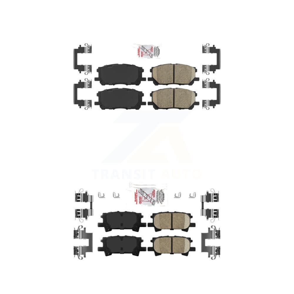 AmeriBRAKES - KNF-101032 - Front and Rear Disc Brake Pad Kits image 1