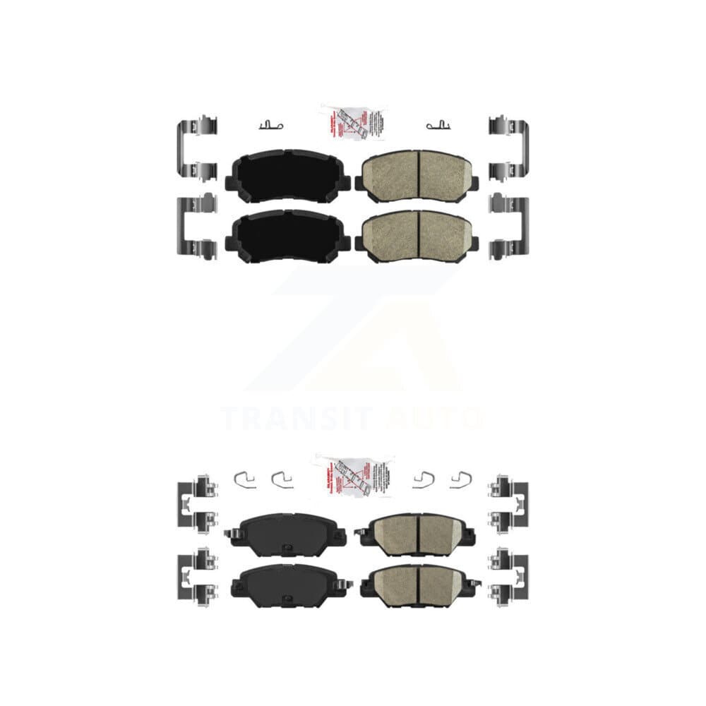 AmeriBRAKES - KNF-101043 - Front and Rear Disc Brake Pad Kits image 1