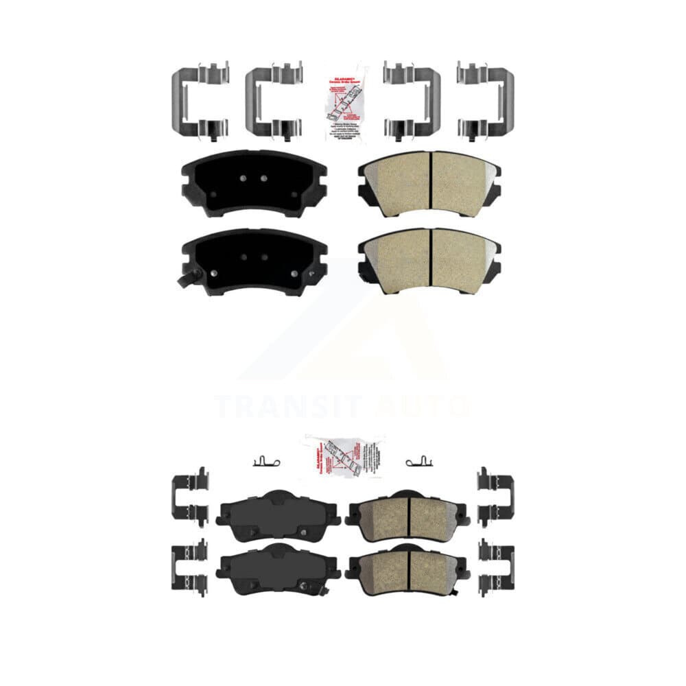 AmeriBRAKES - KNF-101047 - Front and Rear Disc Brake Pad Kits image 1