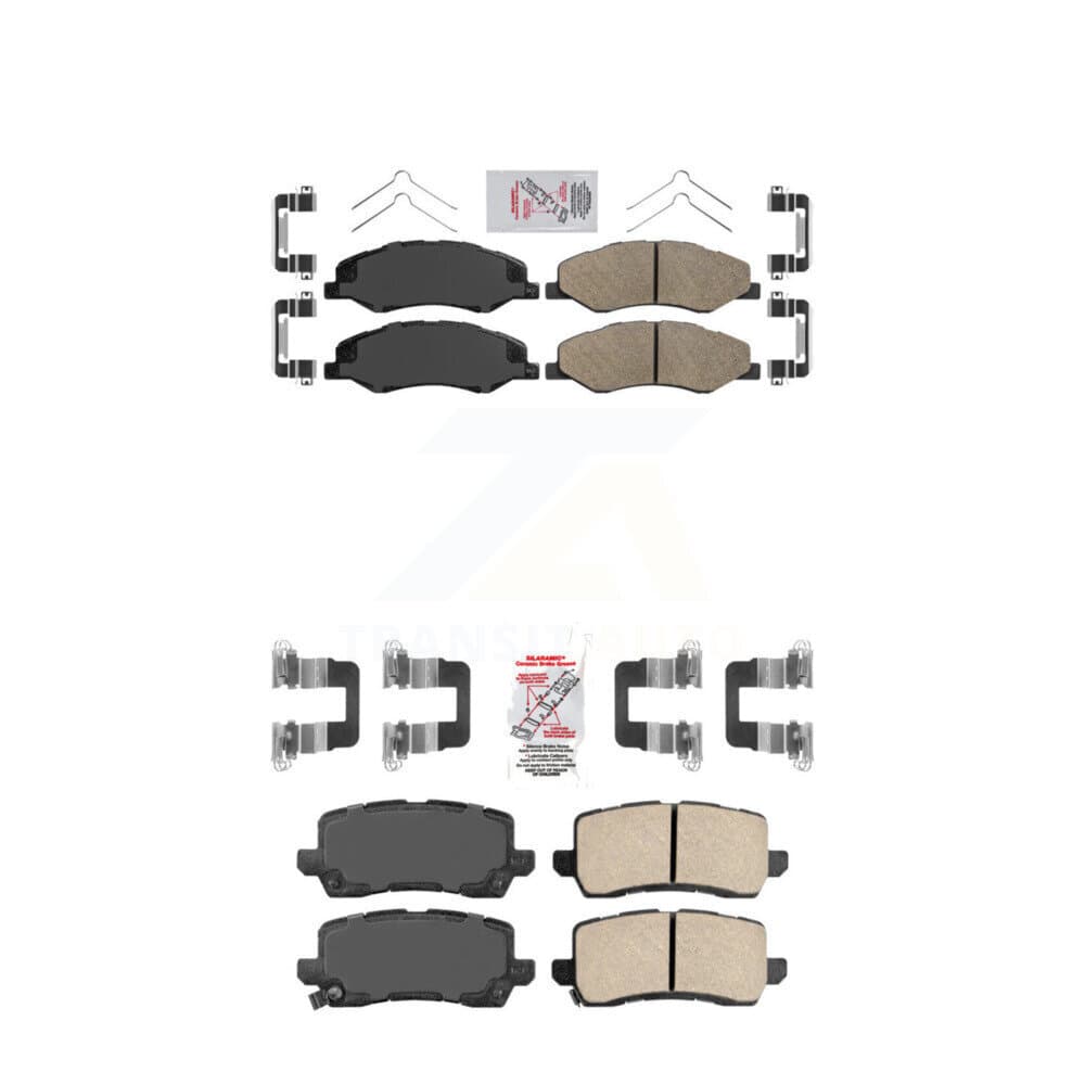 AmeriBRAKES - KNF-101050 - Front and Rear Disc Brake Pad Kits image 1