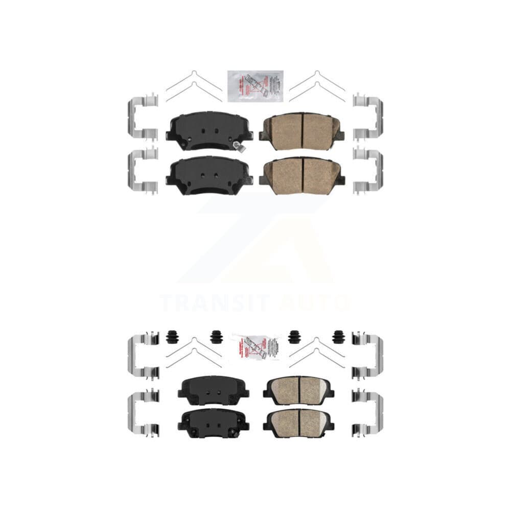 AmeriBRAKES - KNF-101069 - Front and Rear Disc Brake Pad Kits image 1