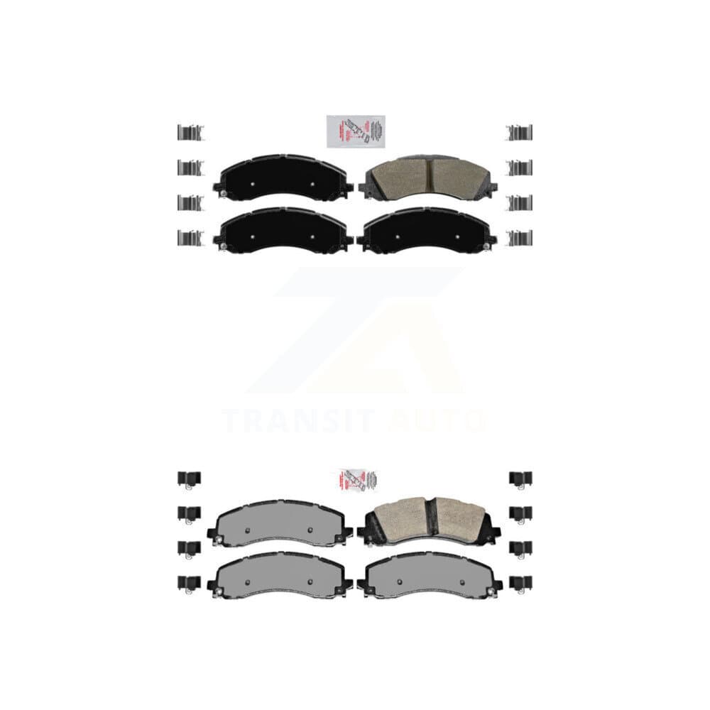 AmeriBRAKES - KNF-101082 - Front and Rear Disc Brake Pad Kits image 1