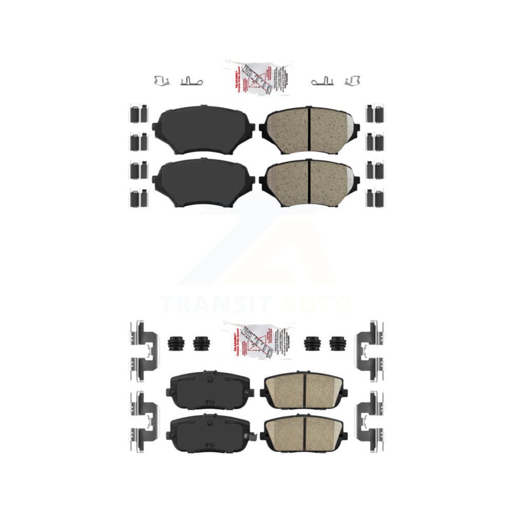AmeriBRAKES - KNF-101093 - Front and Rear Disc Brake Pad Kits image 1
