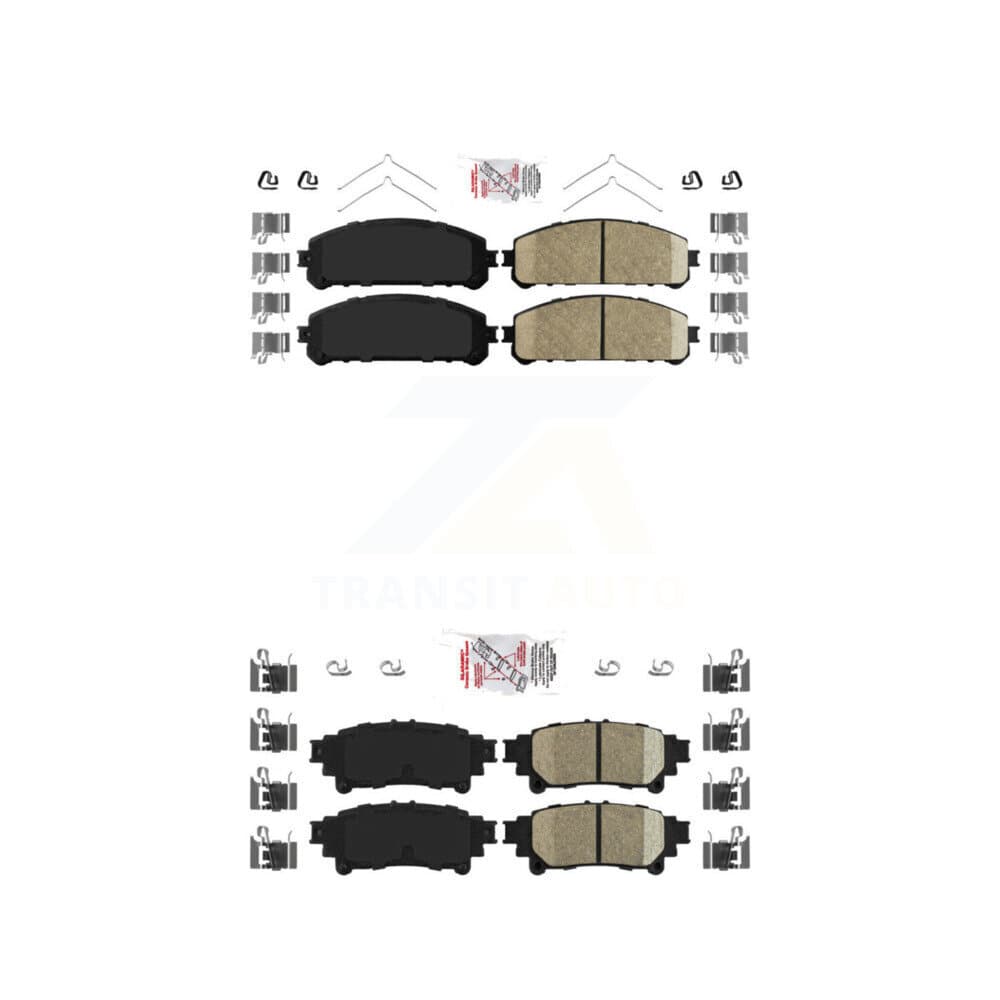 AmeriBRAKES - KNF-101116 - Front and Rear Disc Brake Pad Kits image 1