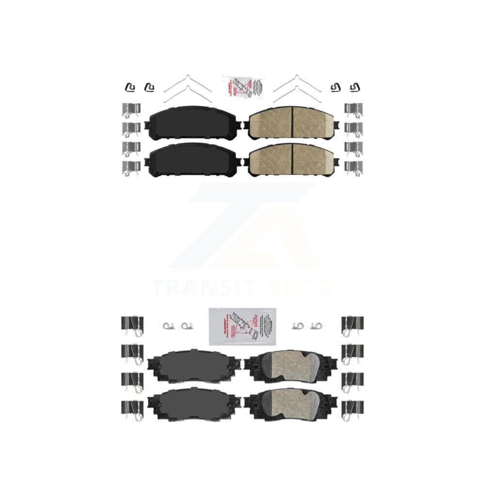 AmeriBRAKES - KNF-101119 - Front and Rear Disc Brake Pad Kits image 1
