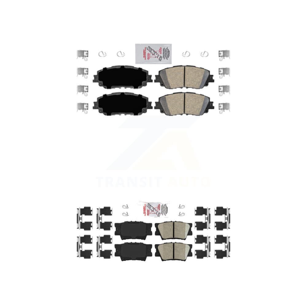 AmeriBRAKES - KNF-101125 - Front and Rear Disc Brake Pad Kits image 1