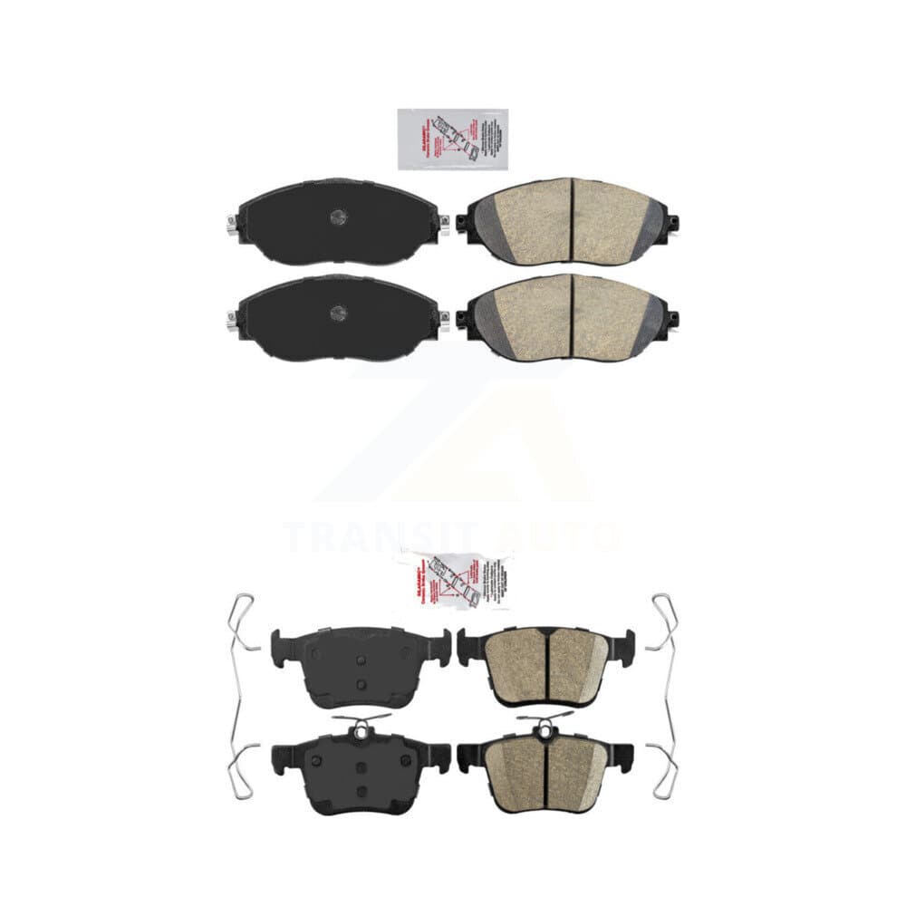 AmeriBRAKES - KNF-101159 - Front and Rear Disc Brake Pad Kits image 1