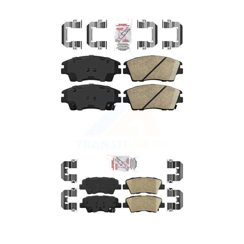 AmeriBRAKES - KNF-101160 - Front and Rear Disc Brake Pad Kits image 1