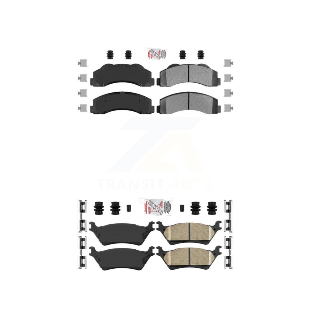 AmeriBRAKES - KNF-101173 - Front and Rear Disc Brake Pad Kits image 1