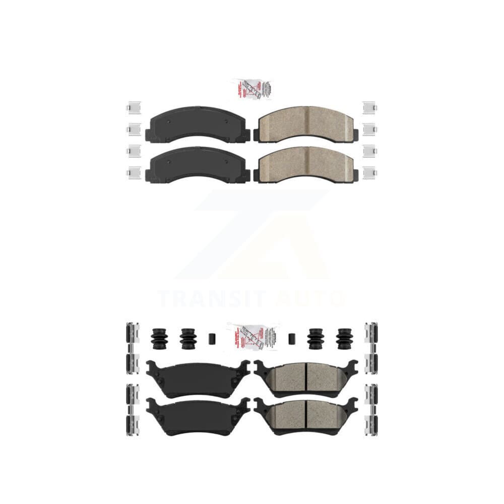 AmeriBRAKES - KNF-101180 - Front and Rear Disc Brake Pad Kits image 1