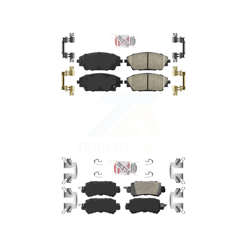 AmeriBRAKES - KNF-101212 - Front and Rear Disc Brake Pad Kits image 1