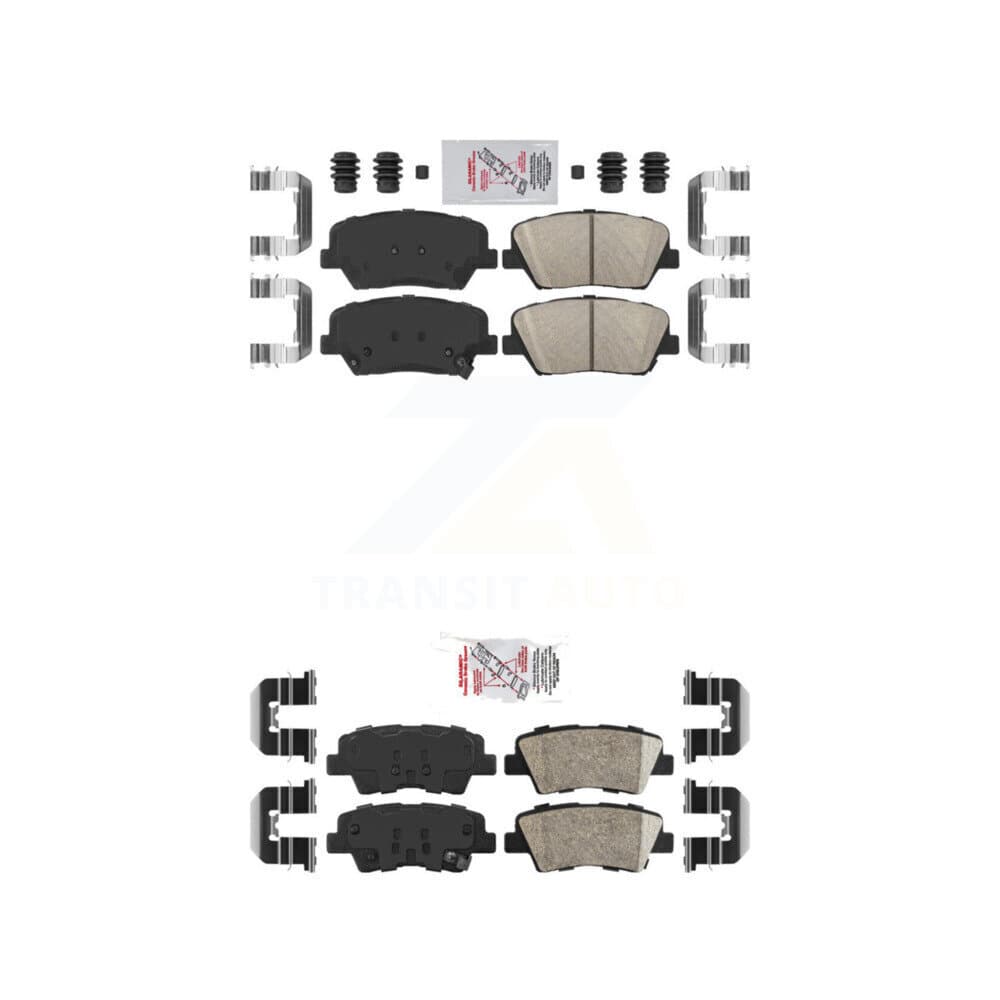 AmeriBRAKES - KNF-101216 - Front and Rear Disc Brake Pad Kits image 1