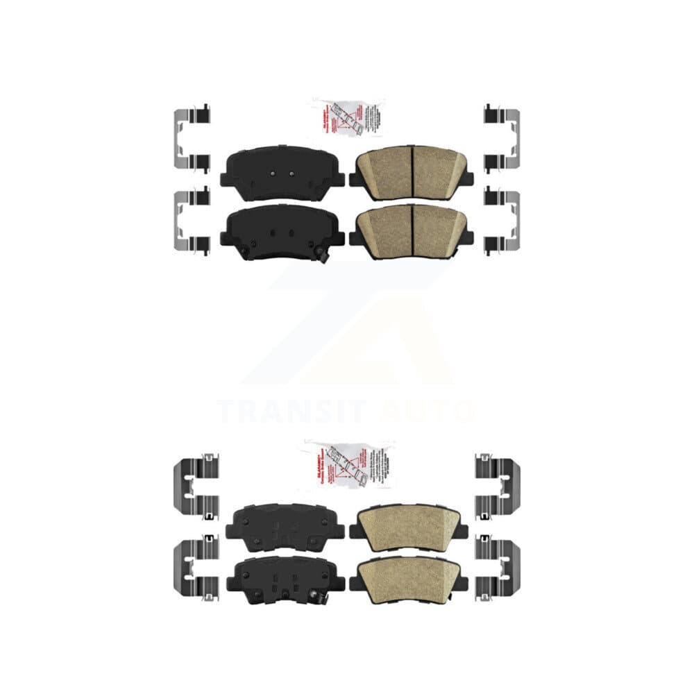 AmeriBRAKES - KNF-101217 - Front and Rear Disc Brake Pad Kits image 1