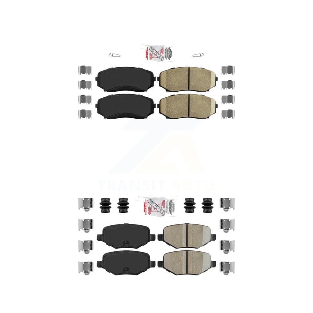 AmeriBRAKES - KNF-101240 - Front and Rear Disc Brake Pad Kits image 1