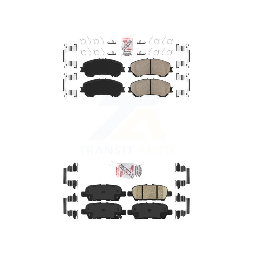 AmeriBRAKES - KNF-101264 - Front and Rear Disc Brake Pad Kits image 1