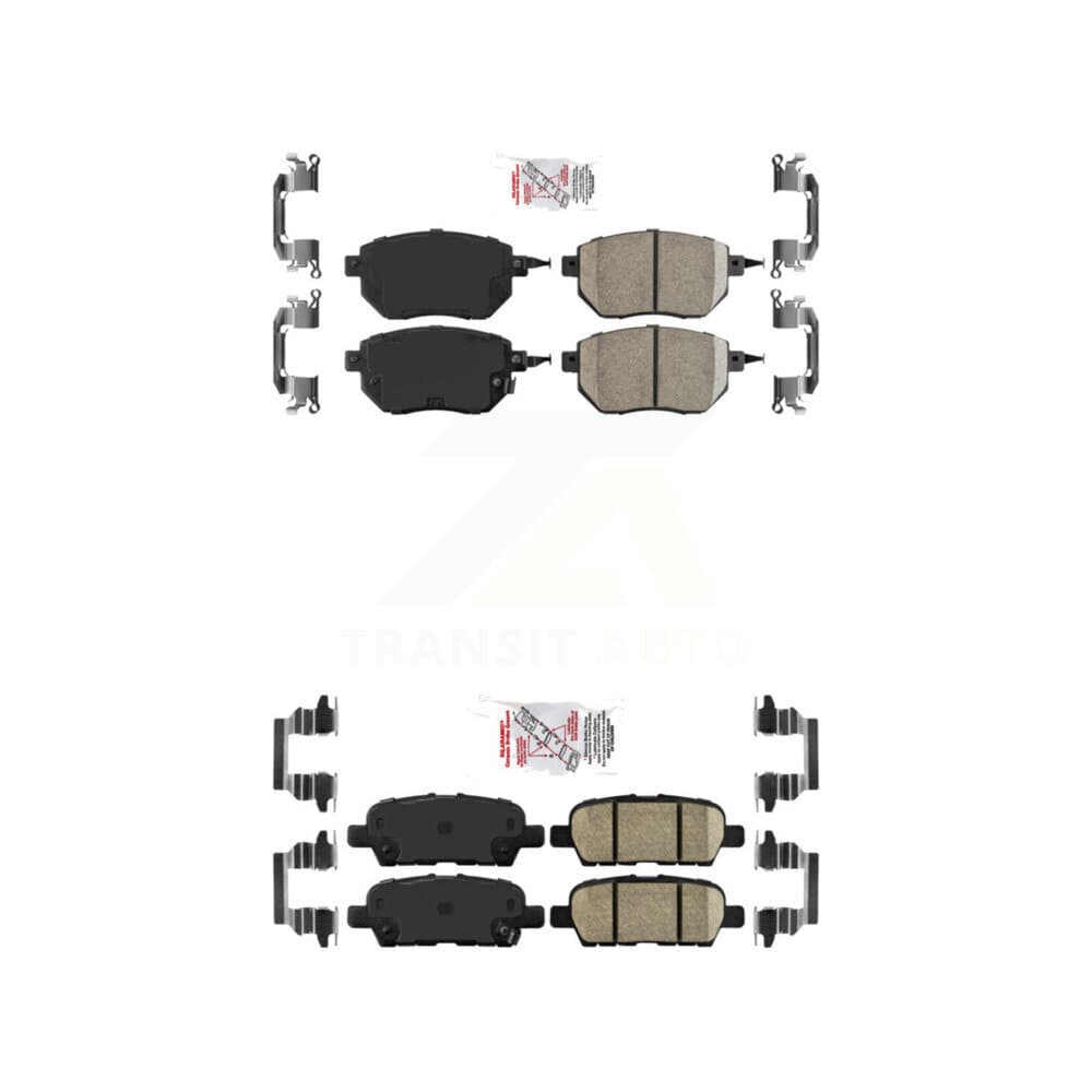 AmeriBRAKES - KNF-101275 - Front and Rear Disc Brake Pad Kits image 1