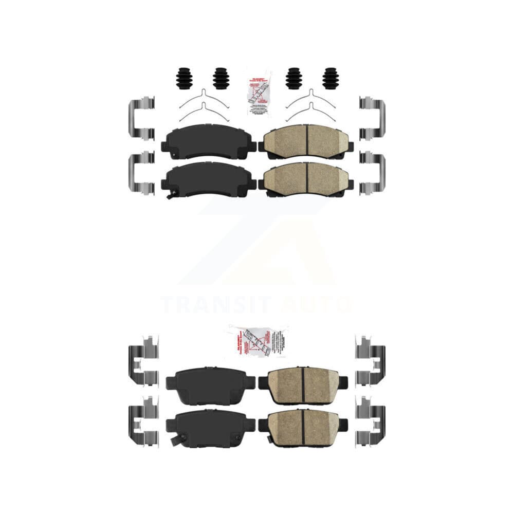 AmeriBRAKES - KNF-101279 - Front and Rear Disc Brake Pad Kits image 1