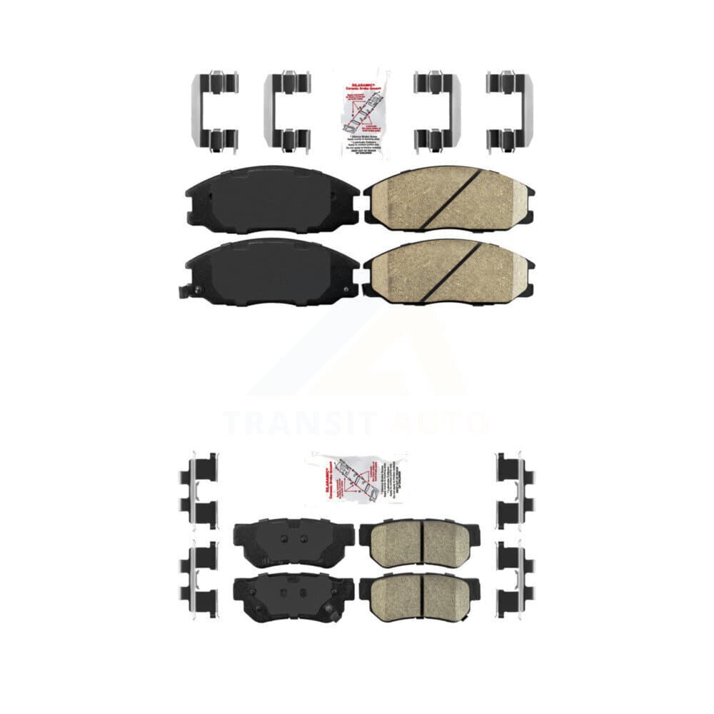 AmeriBRAKES - KNF-101288 - Front and Rear Disc Brake Pad Kits image 1
