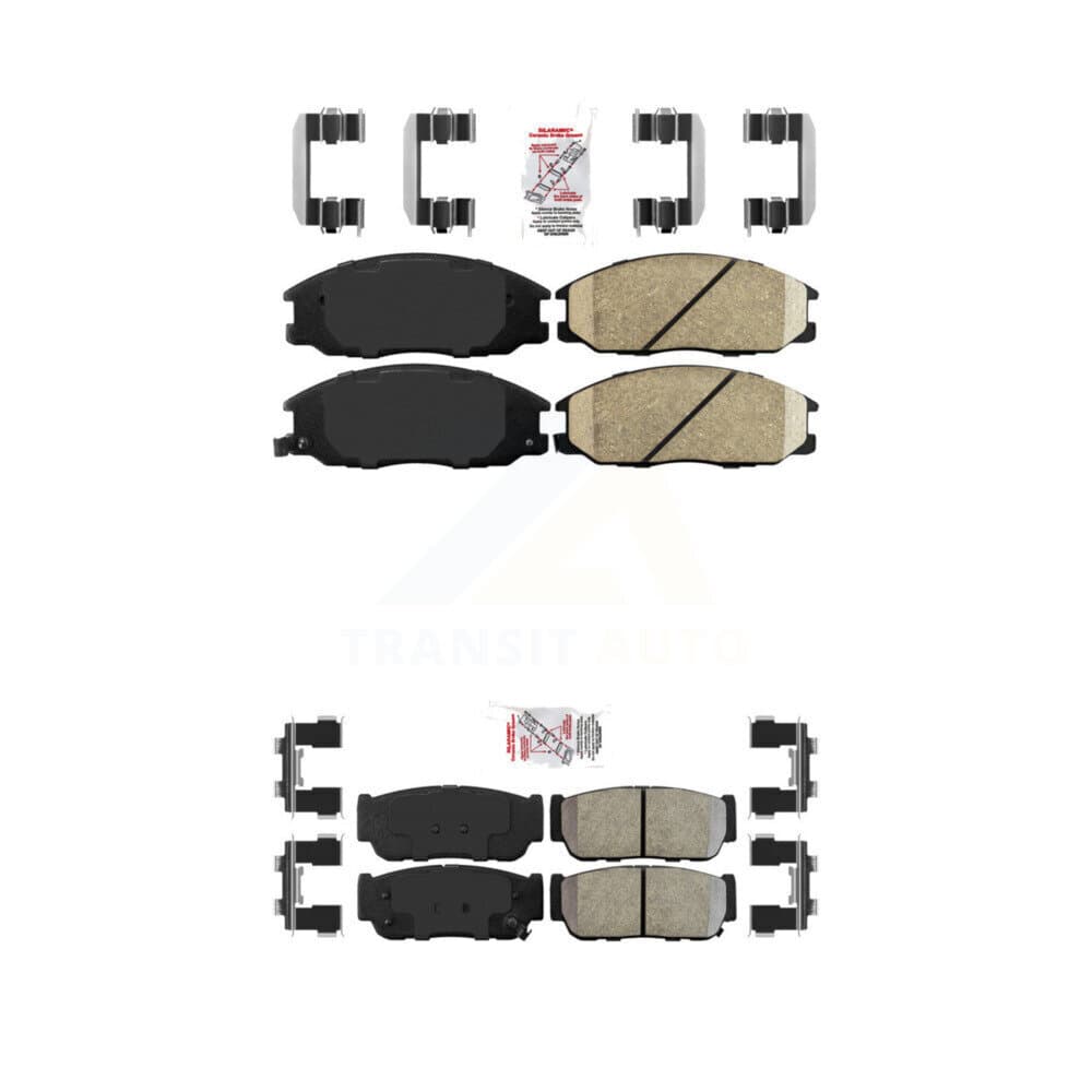 AmeriBRAKES - KNF-101289 - Front and Rear Disc Brake Pad Kits image 1