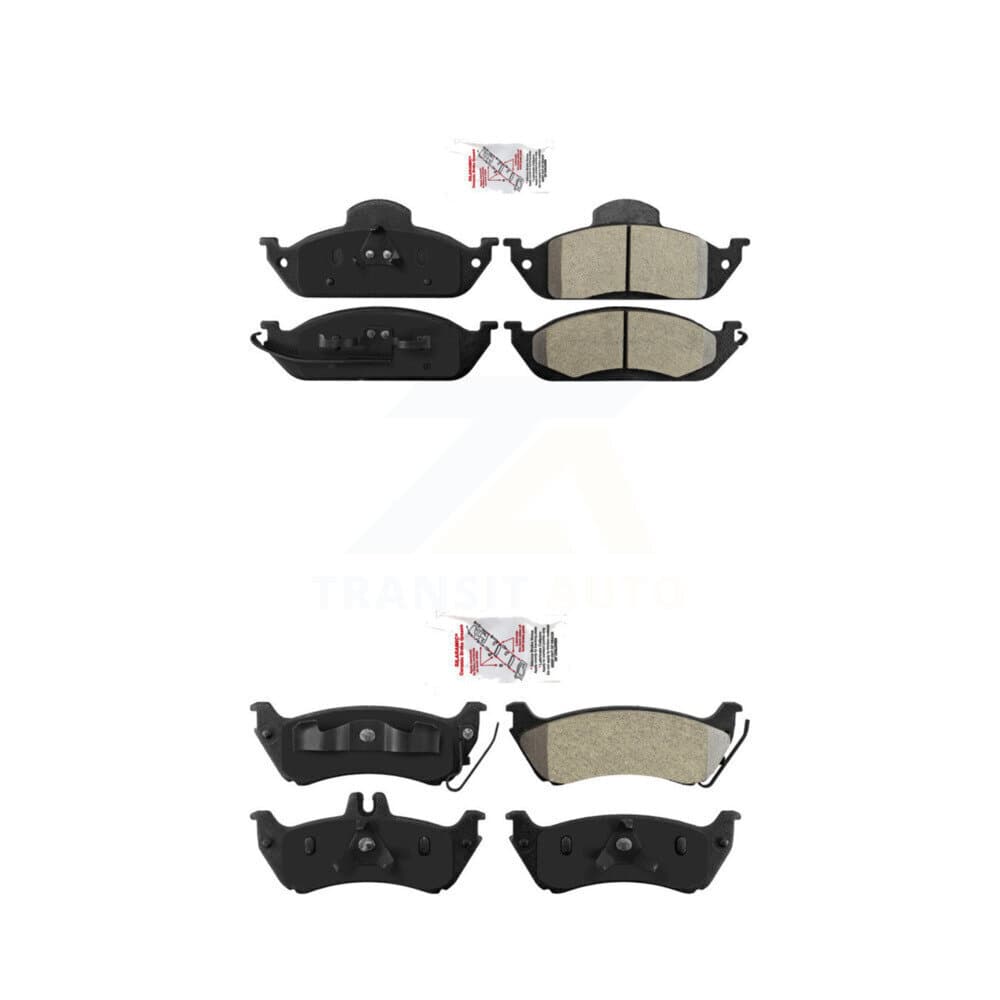 AmeriBRAKES - KNF-101305 - Front and Rear Disc Brake Pad Kits image 1