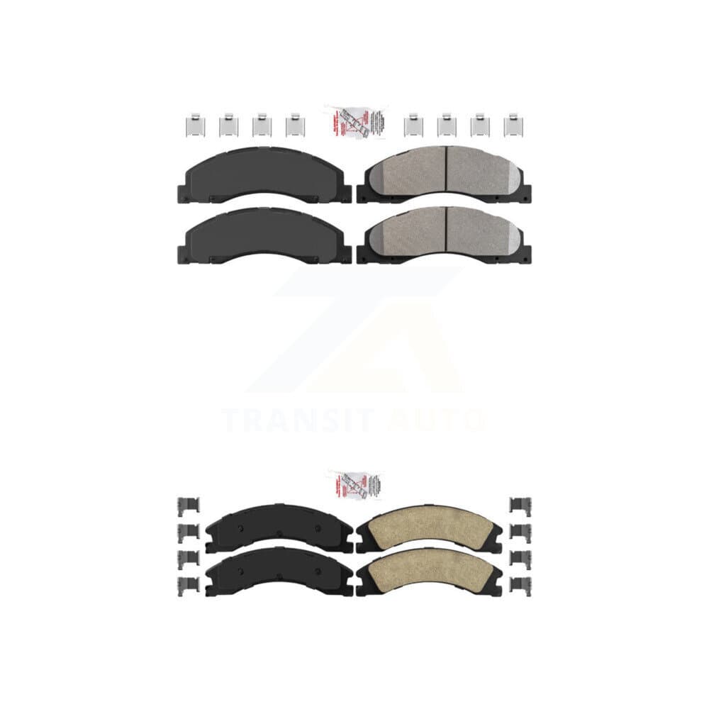 AmeriBRAKES - KNF-101319 - Front and Rear Disc Brake Pad Kits image 1
