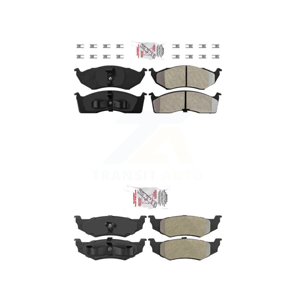 AmeriBRAKES - KNF-101326 - Front and Rear Disc Brake Pad Kits image 1