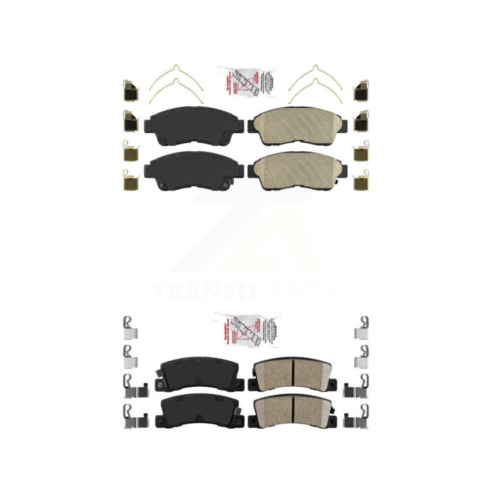AmeriBRAKES - KNF-101360 - Front and Rear Disc Brake Pad Kits image 1