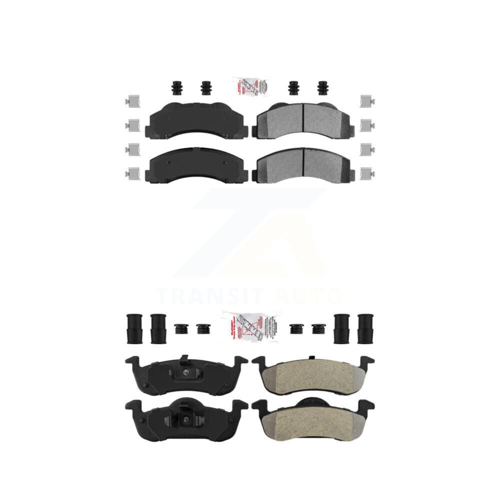 AmeriBRAKES - KNF-101366 - Front and Rear Disc Brake Pad Kits image 1