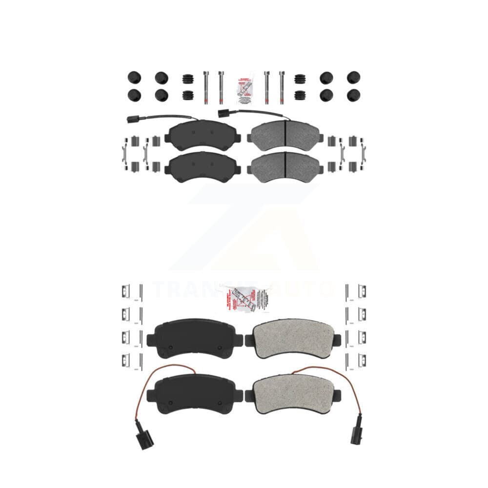 AmeriBRAKES - KNF-101386 - Front and Rear Disc Brake Pad Kits image 1