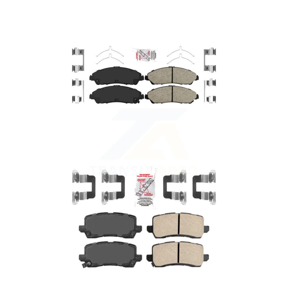 AmeriBRAKES - KNF-101412 - Front and Rear Disc Brake Pad Kits image 1