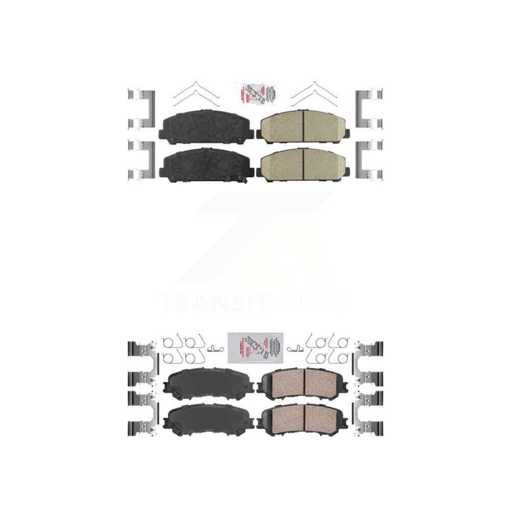 AmeriBRAKES - KNF-101423 - Front and Rear Disc Brake Pad Kits image 1